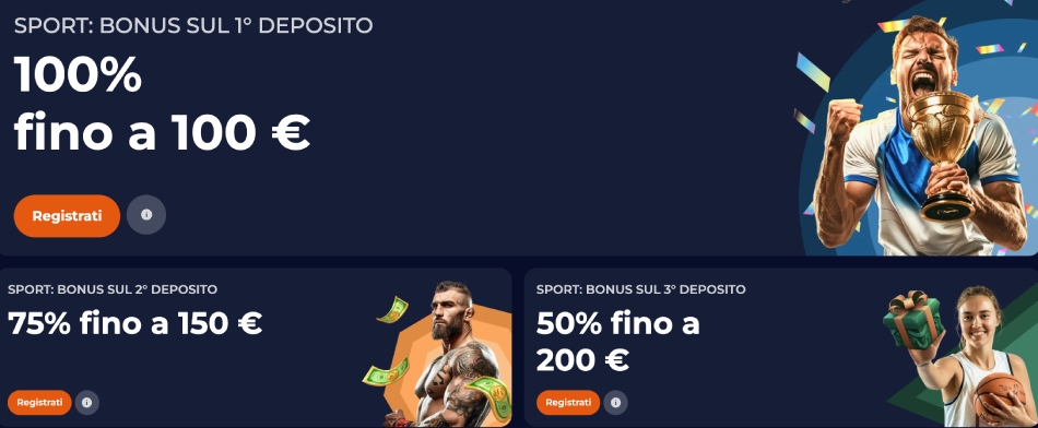 Benvenuto per le Scommesse Sportive